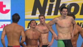 U.S. swim team disqualified VIDEO: Kevin Cordes jumped before Matt Grevers touched the wall in men\'s 4x100 medley