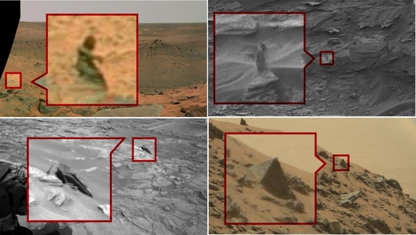 NASA rover appears to show photos of spaceship, pyramid, even mermaid ...