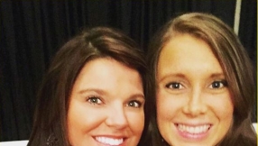 Josh Duggar\'s wife Anna all smiles at night out with Cousin Amy at fundraiser