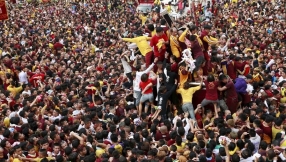 Over a million Filipinos display fervent faith in Christ once again in this year\'s procession of Black Nazarene