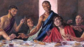 Black Jesus painting installed at St Albans Cathedral in solidarity with Black Lives Matter