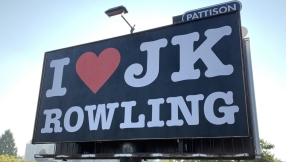 'I love JK Rowling' billboard gets covered over less than 24 hours after it went up