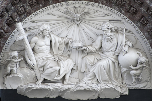 Cathedral of Our Lady in Antwerp - God Jesus Trinity