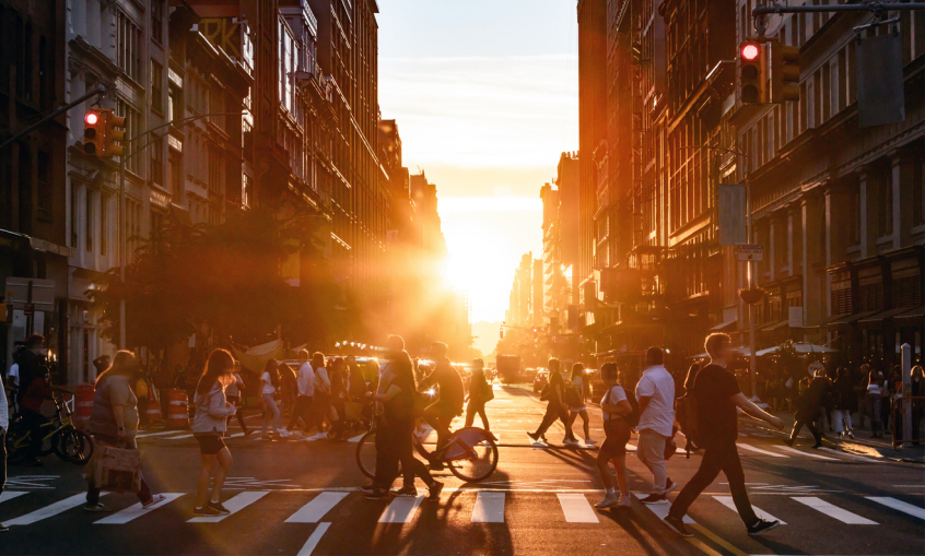 city people crowds life