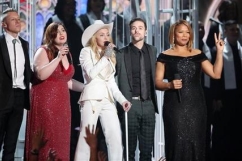 Natalie Grant responds after leaving Grammys early; Mass wedding at award show criticized as \'political stunt\' to push gay marriage agenda;