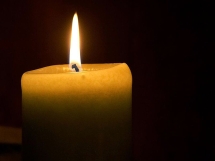 A single candle left burning at No 10 to mark WWI