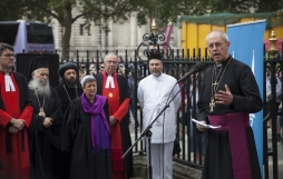 Welby backs military action against Islamic State, but says \'violence by itself resolves nothing\'