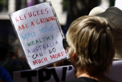 Protesting asylum seekers sew their lips shut in Australian-run camp