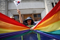 Thousands of Christians protest against gay pride march in South Korea