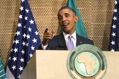 Obama lectures African leaders, says he\'s a \'good president\' who could win third term