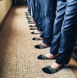 How John Luke Robertson sneaked in  camouflage prints during his wedding